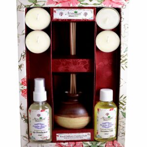 Fragrance Reed Diffuser Set Combo Gift Pack with Air Freshener Spray