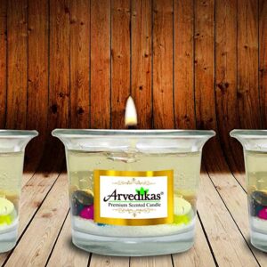 Scented Candle Crystal Gel Candles (Set of 3)