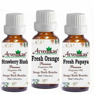 Strawberry Blush-Fresh Orange-Fresh Papaya Fragrance Oil for Soap Making