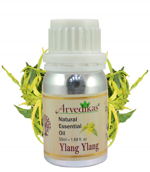 Arvedikas Organic Ylang Ylang Essential Oil Pure & Natural Glass Dropper Therapeutic Grade